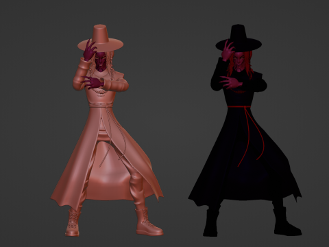 Demon Romance Saja - KPop Demon Hunters 3D 模型
