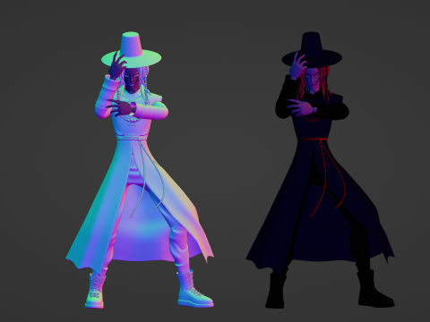 Demon Romance Saja - KPop Demon Hunters 3D 模型