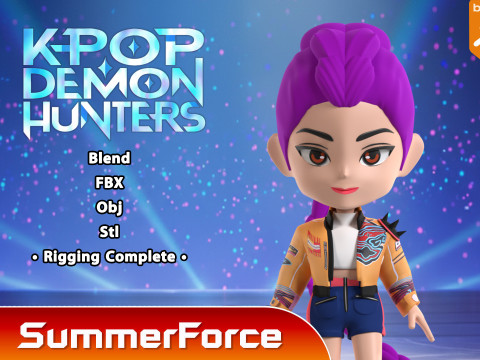 Rumi SD - KPop Demon Hunters 3D 模型
