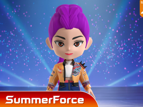 Rumi SD - KPop Demon Hunters 3D मॉडल