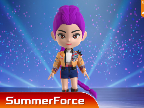 Rumi SD - KPop Demon Hunters 3D मॉडल