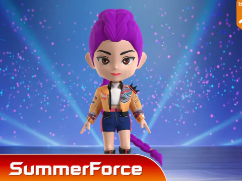 Rumi SD - KPop Demon Hunters 3D Model