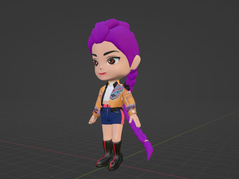 Rumi SD - KPop Demon Hunters 3D मॉडल