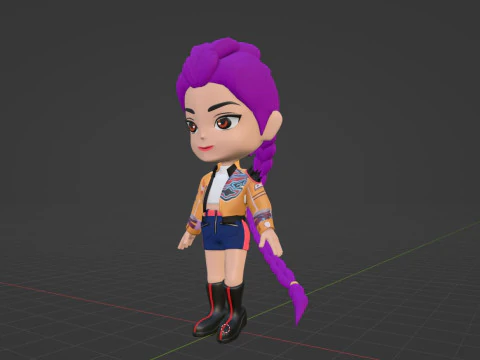 Rumi SD - KPop Demon Hunters 3D Model