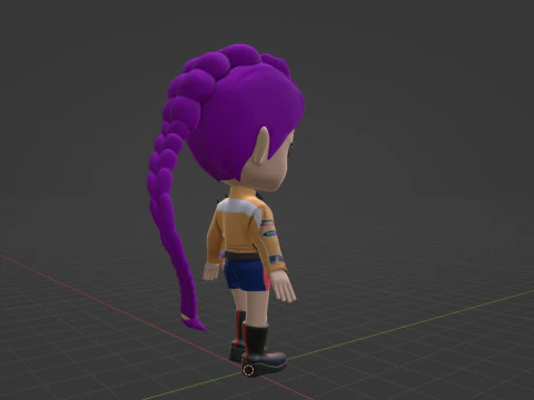 Rumi SD - KPop Demon Hunters 3D Model