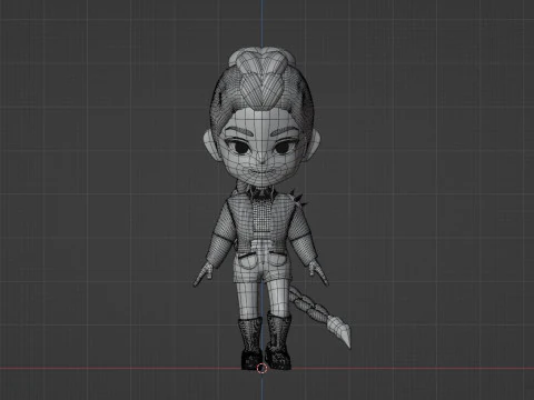Rumi SD - KPop Demon Hunters 3D Model
