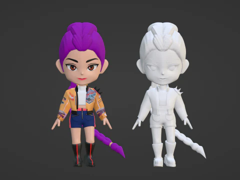 Rumi SD - KPop Demon Hunters 3D Model