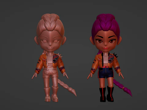Rumi SD - KPop Demon Hunters 3D Model