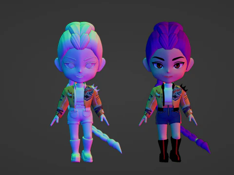 Rumi SD - KPop Demon Hunters 3D Model