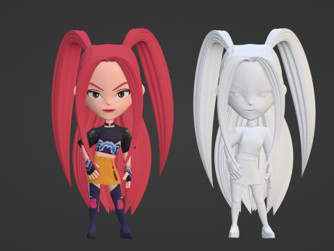 Mira SD - KPop Demon Hunters 3D 모델