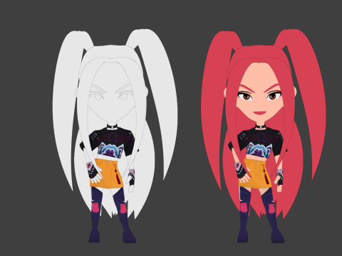 Mira SD - KPop Demon Hunters 3D 모델
