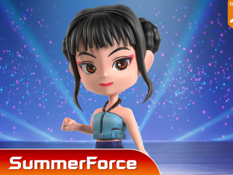 Zoey SD - KPop Demon Hunters 3D Model