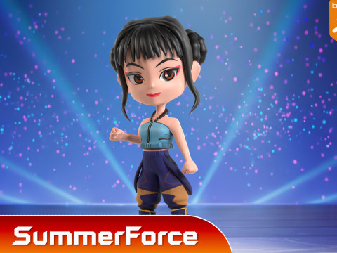 Zoey SD - KPop Demon Hunters 3D Model