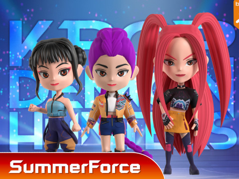 Zoey SD - KPop Demon Hunters 3D Model