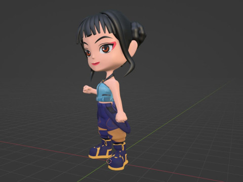 Zoey SD - KPop Demon Hunters 3D Model
