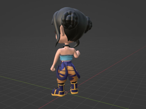 Zoey SD - KPop Demon Hunters 3D Model