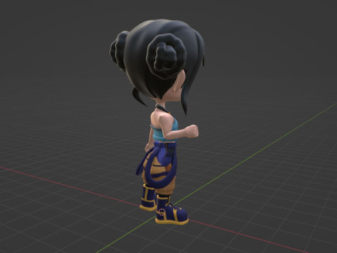 Zoey SD - KPop Demon Hunters 3D Model