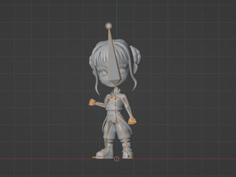 Zoey SD - KPop Demon Hunters 3D Model