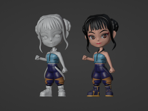 Zoey SD - KPop Demon Hunters 3D Model