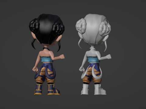 Zoey SD - KPop Demon Hunters 3D Model