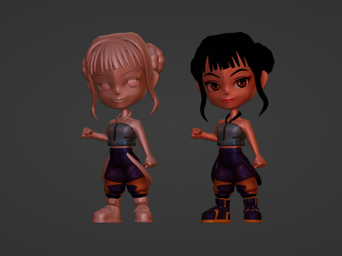 Zoey SD - KPop Demon Hunters 3D Model