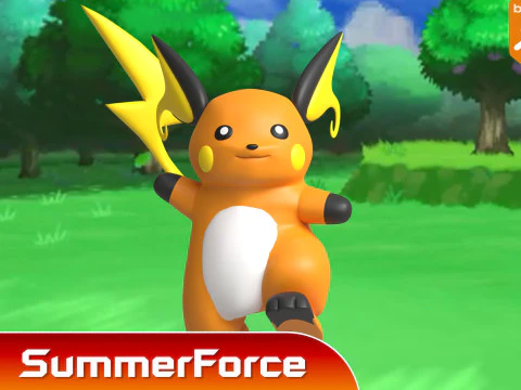 Raichu - Pokemon 3D Model