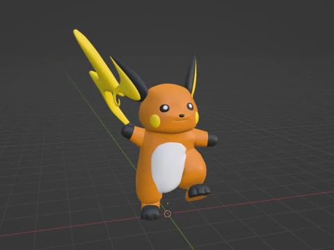Raichu - Pokemon 3D Model