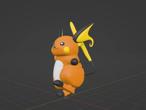 Raichu - Pokemon 3D Model