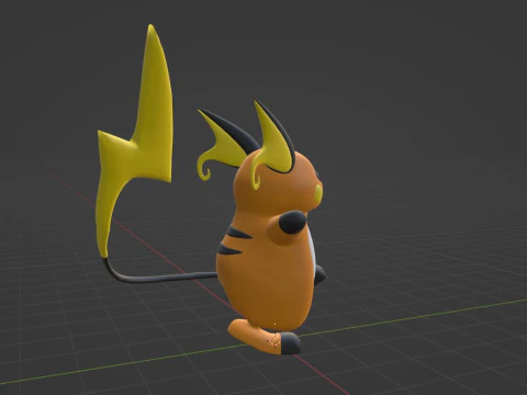 Raichu - Pokemon 3D Model