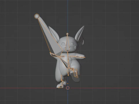Raichu - Pokemon 3D Model