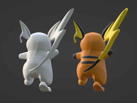 Raichu - Pokemon 3D Model