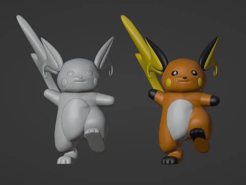 Raichu - Pokemon 3D Model