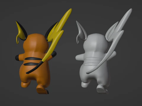 Raichu - Pokemon 3D Model