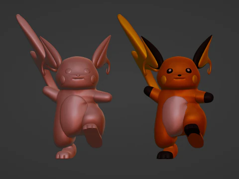 Raichu - Pokemon 3D Model