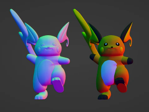 Raichu - Pokemon 3D Model
