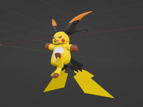 Mega Raichu X - Pokemon 3D Model