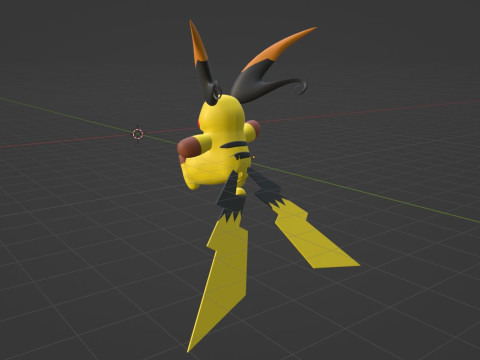 Mega Raichu X - Pokemon 3D मॉडल