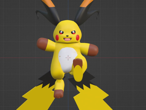 Mega Raichu X - Pokemon 3D मॉडल