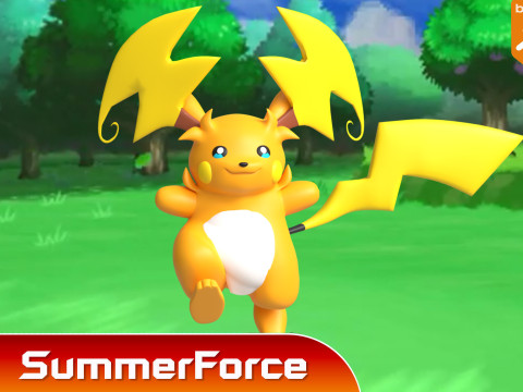 Mega Raichu Y - Pokemon 3D Model