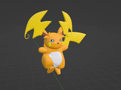 Mega Raichu Y - Pokemon 3D Model