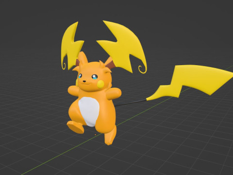 Mega Raichu Y - Pokemon 3D Model