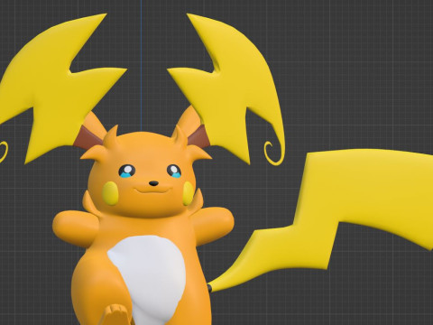 Mega Raichu Y - Pokemon 3D Model