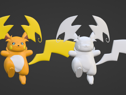 Mega Raichu Y - Pokemon 3D Model