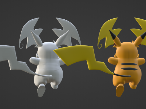 Mega Raichu Y - Pokemon 3D Model