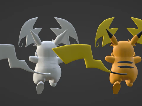 Mega Raichu Y - Pokemon 3D Model