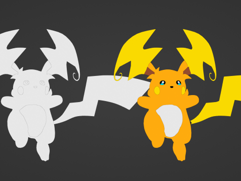 Mega Raichu Y - Pokemon 3D Model
