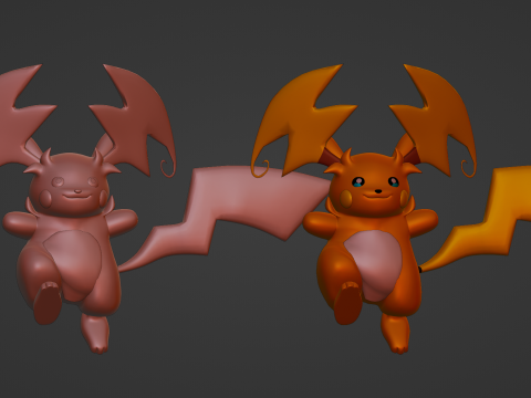 Mega Raichu Y - Pokemon 3D Model