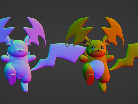 Mega Raichu Y - Pokemon 3D Model