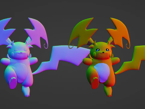 Mega Raichu Y - Pokemon 3D Model