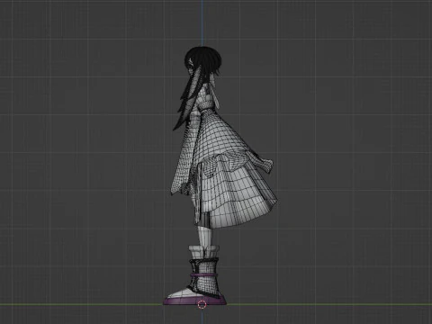 Amo Empool - Gachiakuta 3D Model